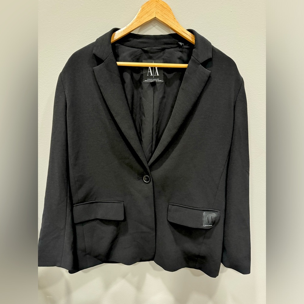 Armani Exchange Women’s Black Blazer Sz 8